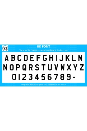 Number Plate Fonts | United Kingdom