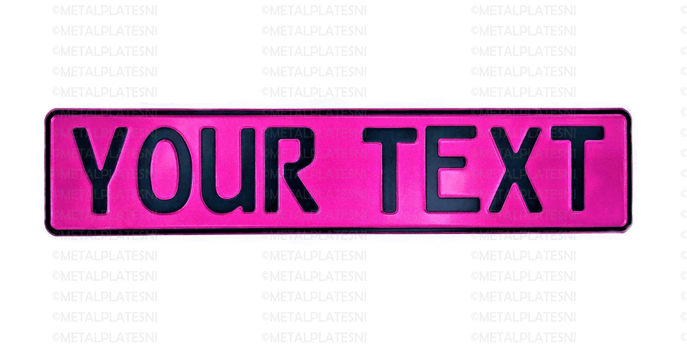 Metal Fun Plates | Glitter Pink