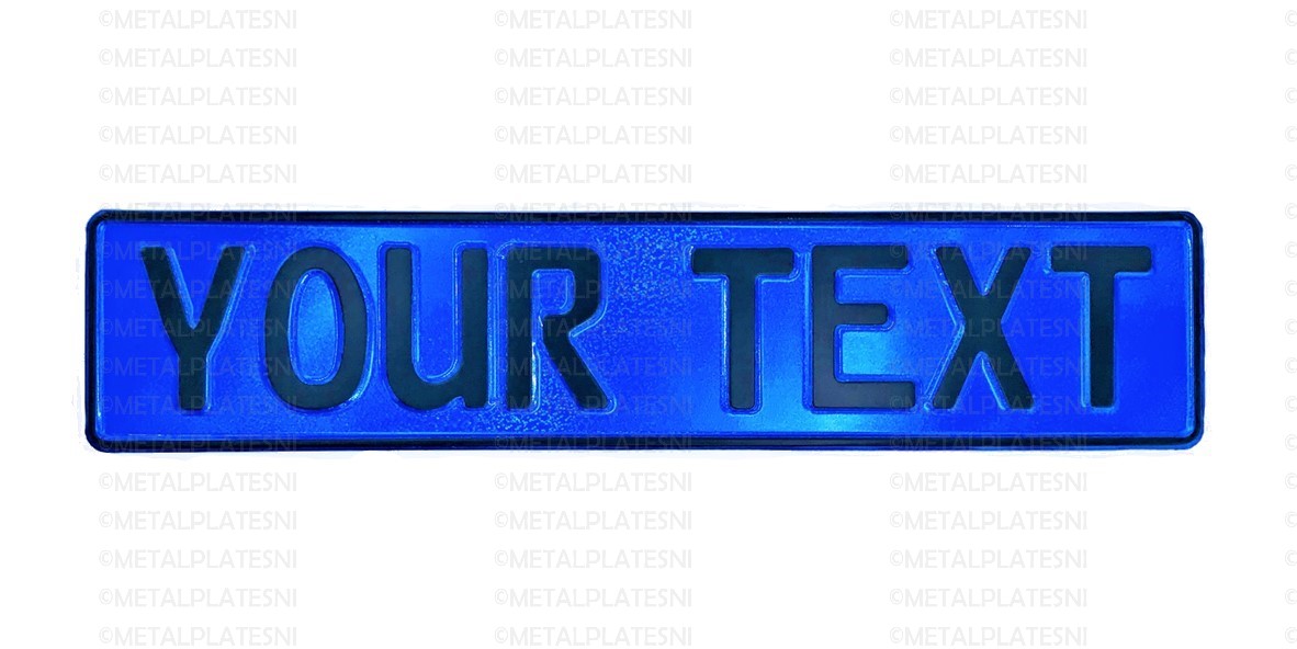 Metal Fun Plates | Sparkle Blue