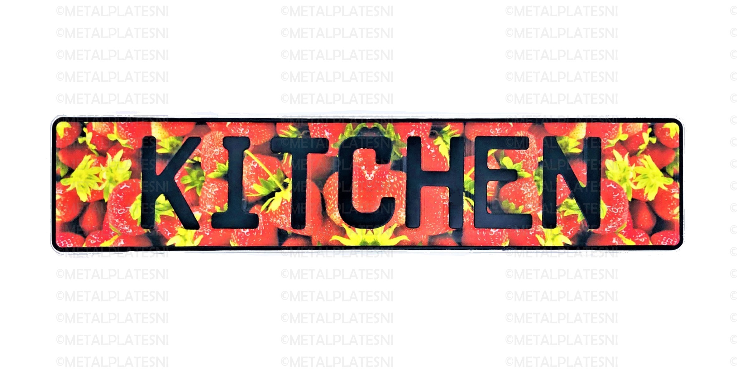 Metal Fun Plates | Strawberries