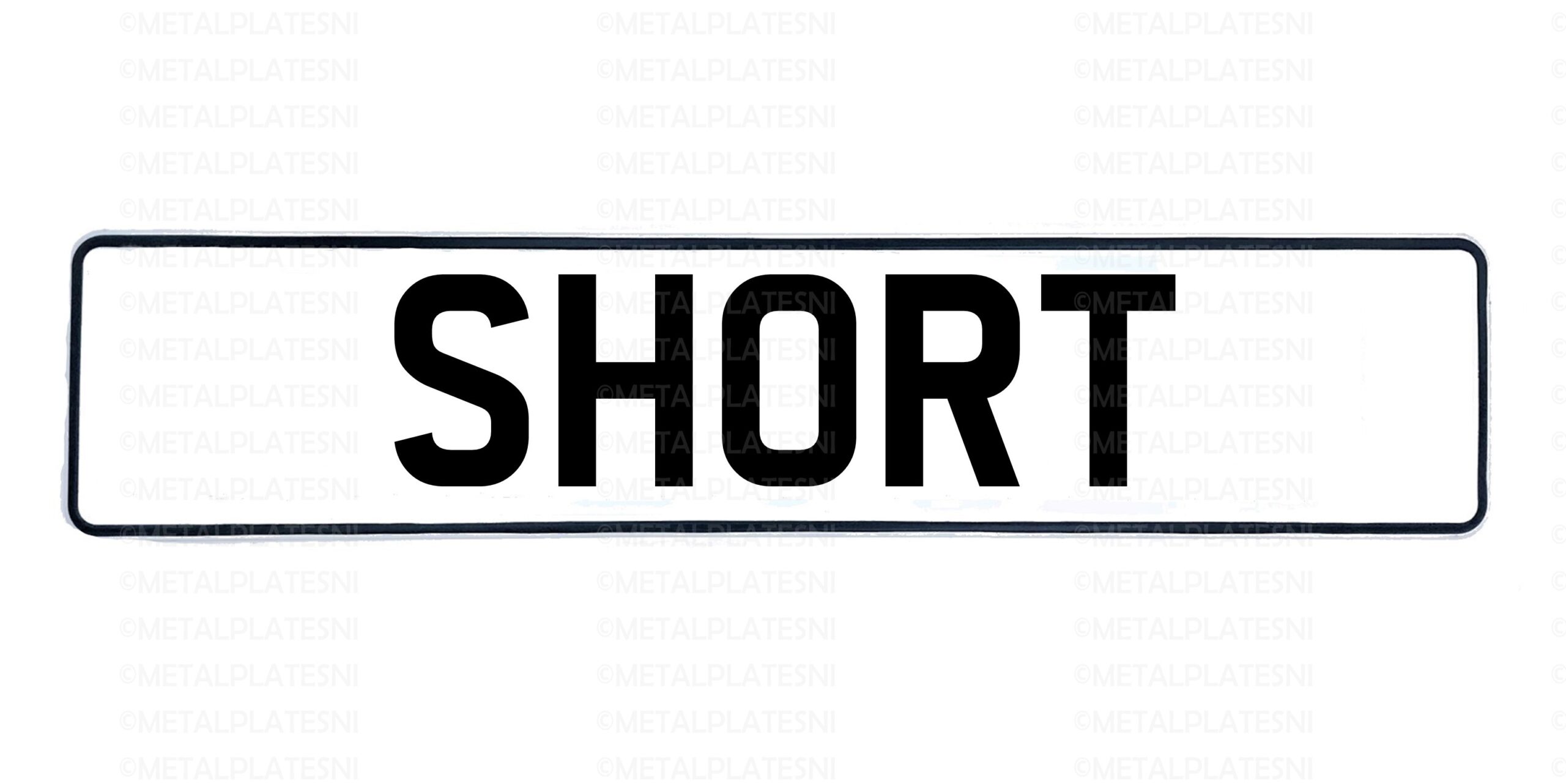 Metal Number Plates | Short